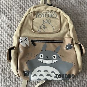 NWT Large Totoro canvas backpack